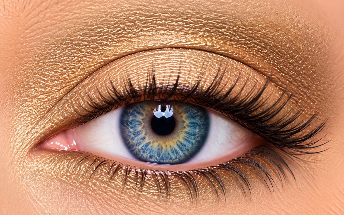 Coastal Bluff Shimmer ShadowSense shimmering tan eye color