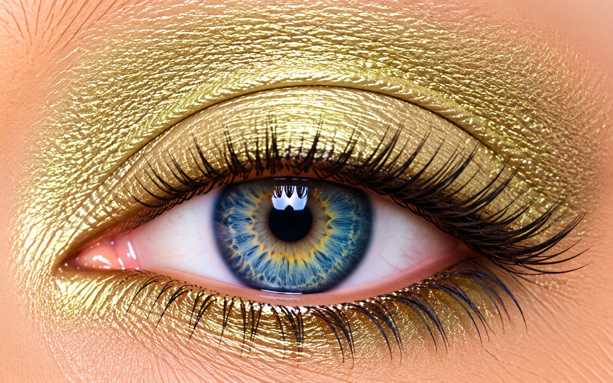 Lime Shimmer ShadowSense beige lime green eye color