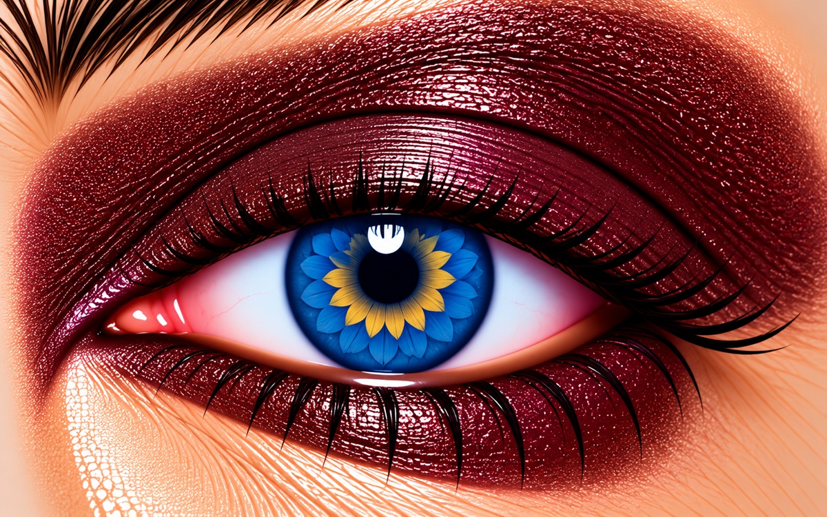Burgundy ShadowSense deep burgundy matte eye color