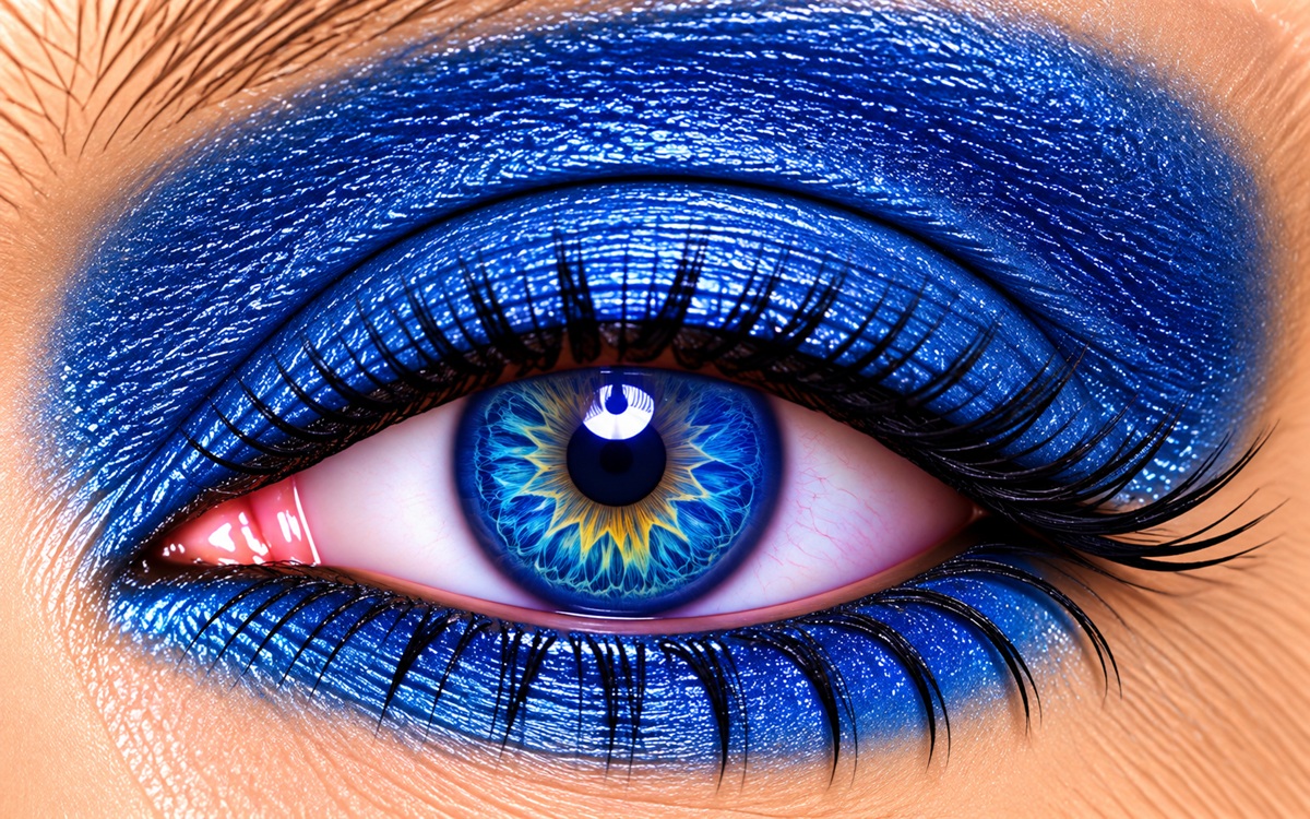 Caribbean ShadowSense deep ocean blue matte eye color