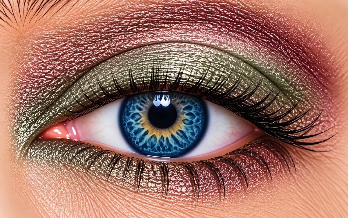 Chameleon Shimmer ShadowSense green mauve shifting eye color