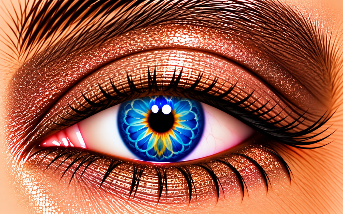 Copper Rose Shimmer ShadowSense copper silver shimmer eye color
