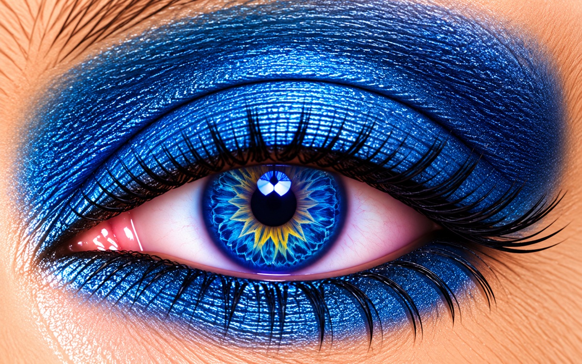 Denim ShadowSense deep blue matte eye color