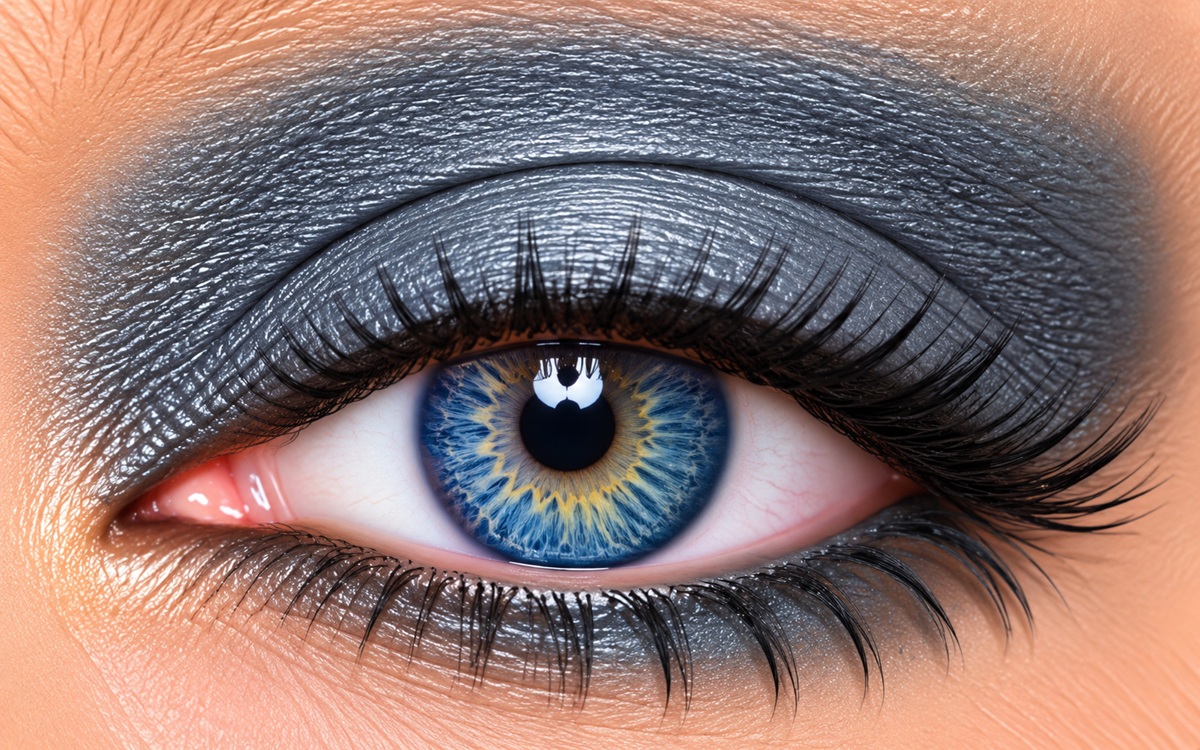 Granite ShadowSense soft gray blue shimmer eye color