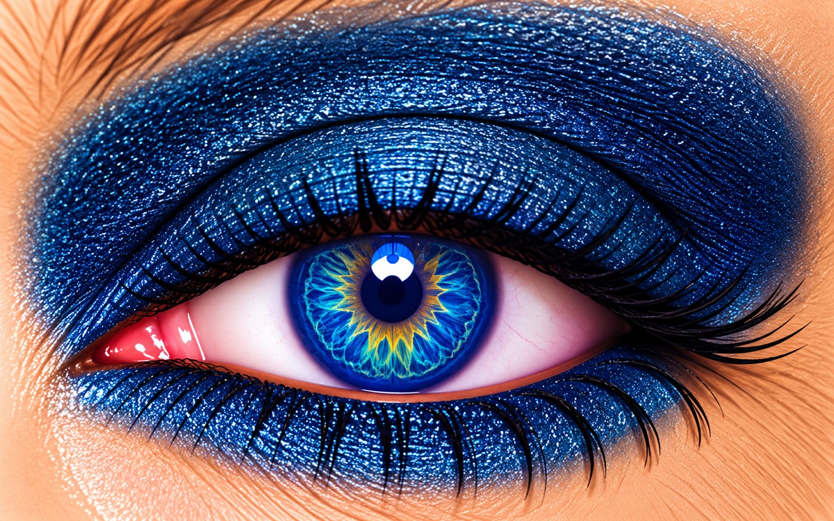 Lapis Glitter ShadowSense deep blue teal cobalt glitter eye color