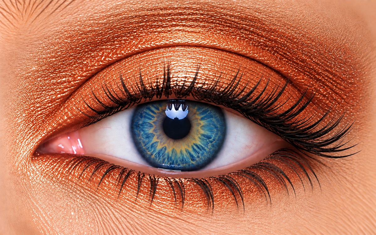 Lava Shimmer ShadowSense tangerine orange shimmer eye color