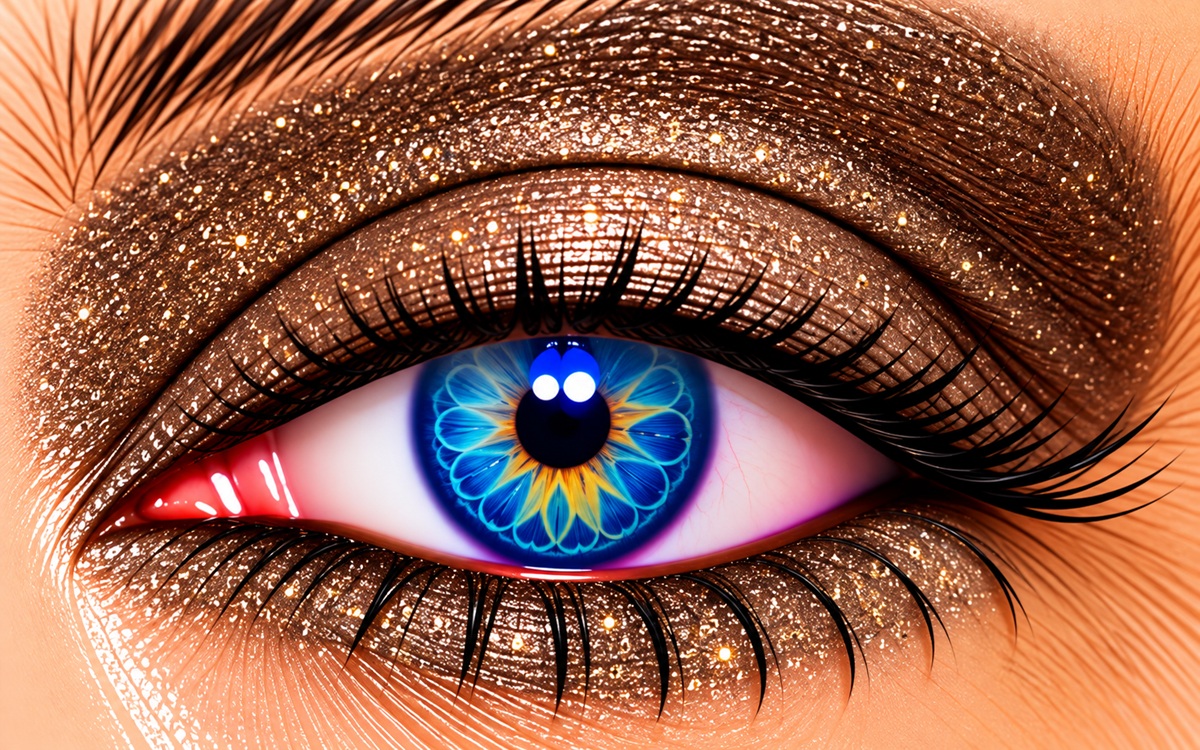 Moca Java Glitter ShadowSense earthy light brown glitter eye color