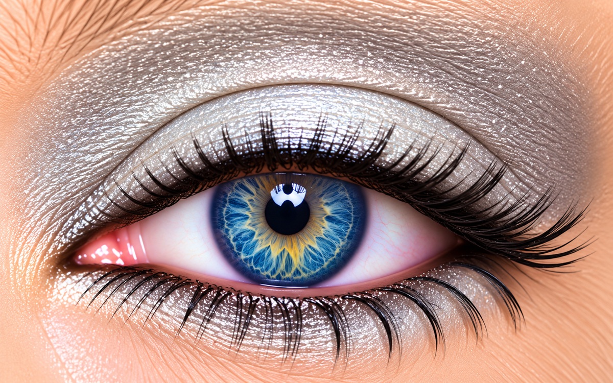 Moonbeam Shimmer ShadowSense metallic white eye color