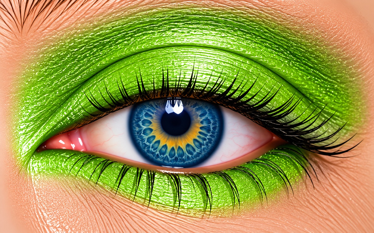 Neon Green Shimmer ShadowSense vibrant metallic green eye color