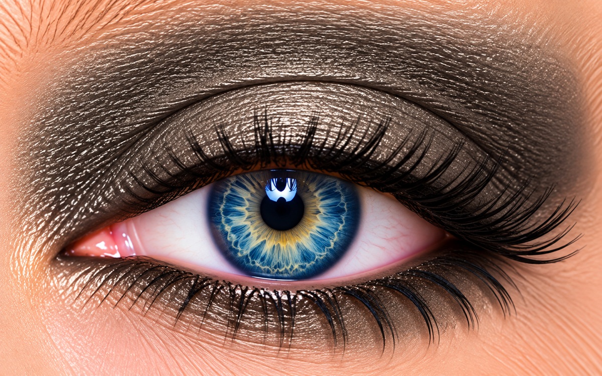 Pewter Shimmer ShadowSense olive silver metallic eye color