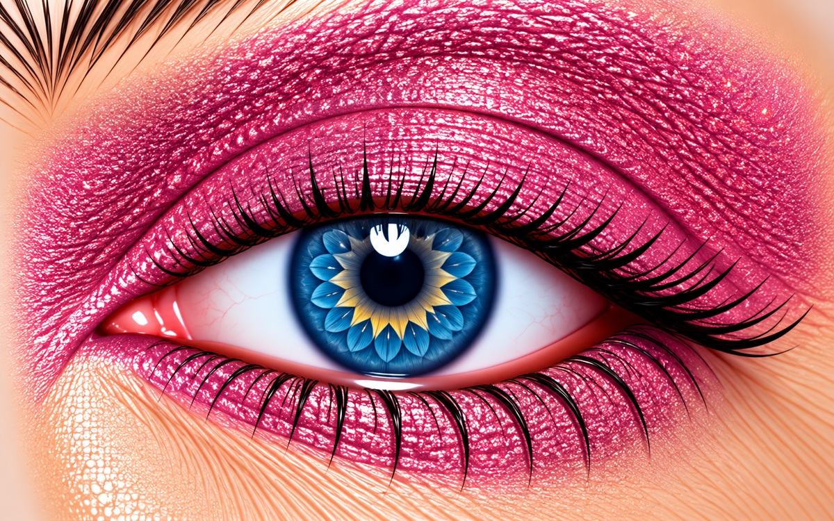 Pink Hibiscus Shimmer ShadowSense fuchsia pink shimmer eye color