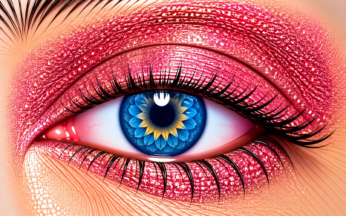Pink Ruby Shimmer ShadowSense medium pink shimmer eye color