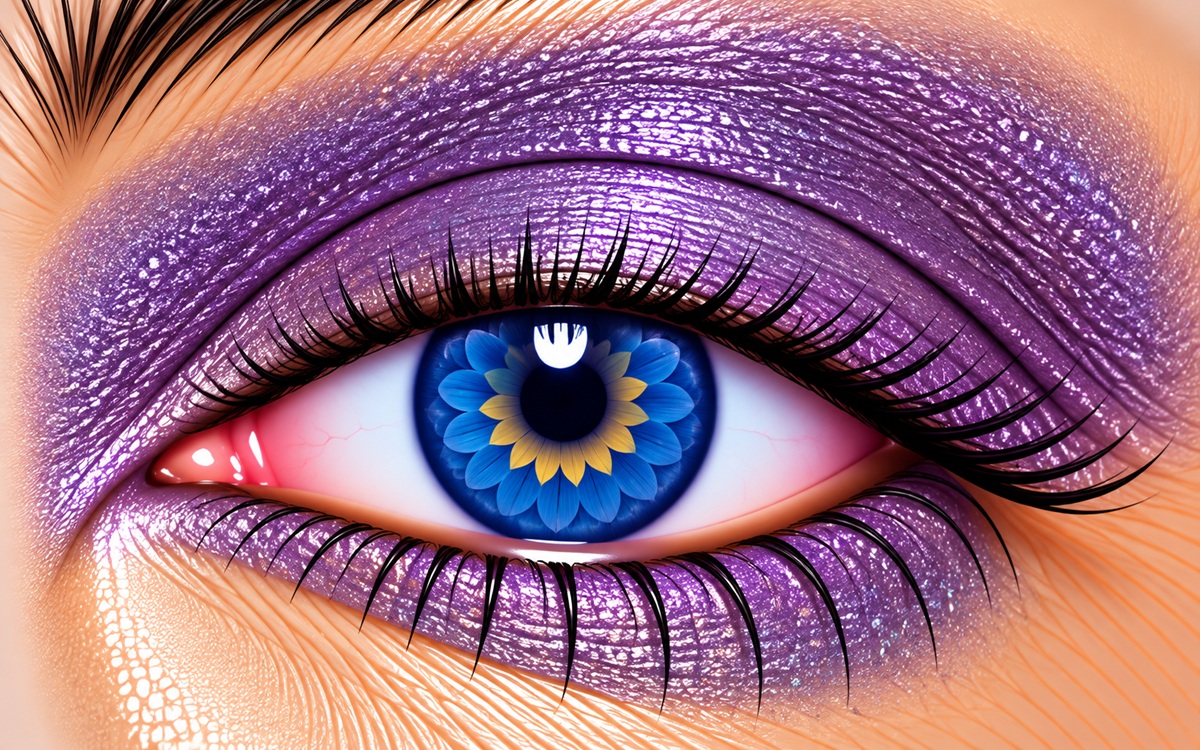 Purple Sapphire Shimmer ShadowSense metallic violet eye color
