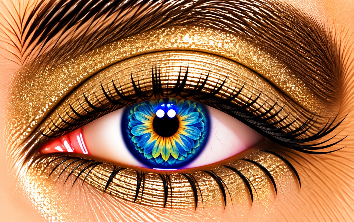 Radiant Gold Glitter ShadowSense sparkling bright gold eye color