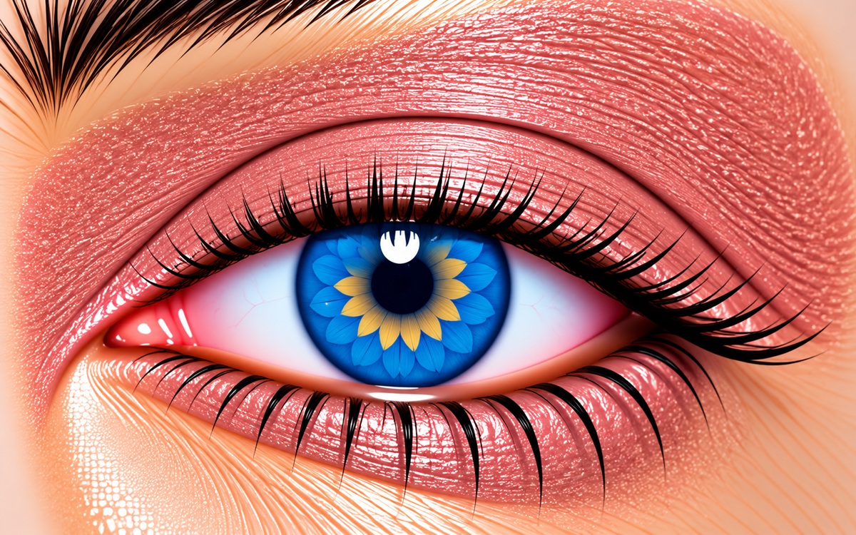 Rosa ShadowSense warm pink peach eye color