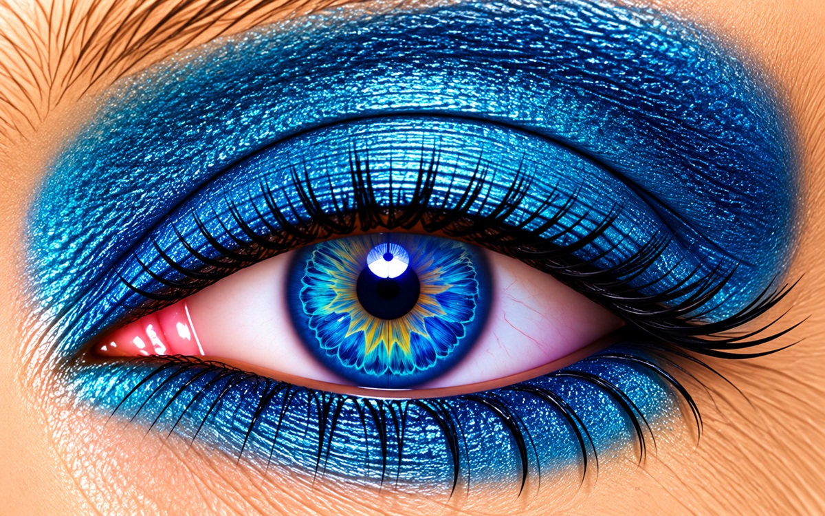 Sapphire Shimmer ShadowSense rich blue shimmer eye color