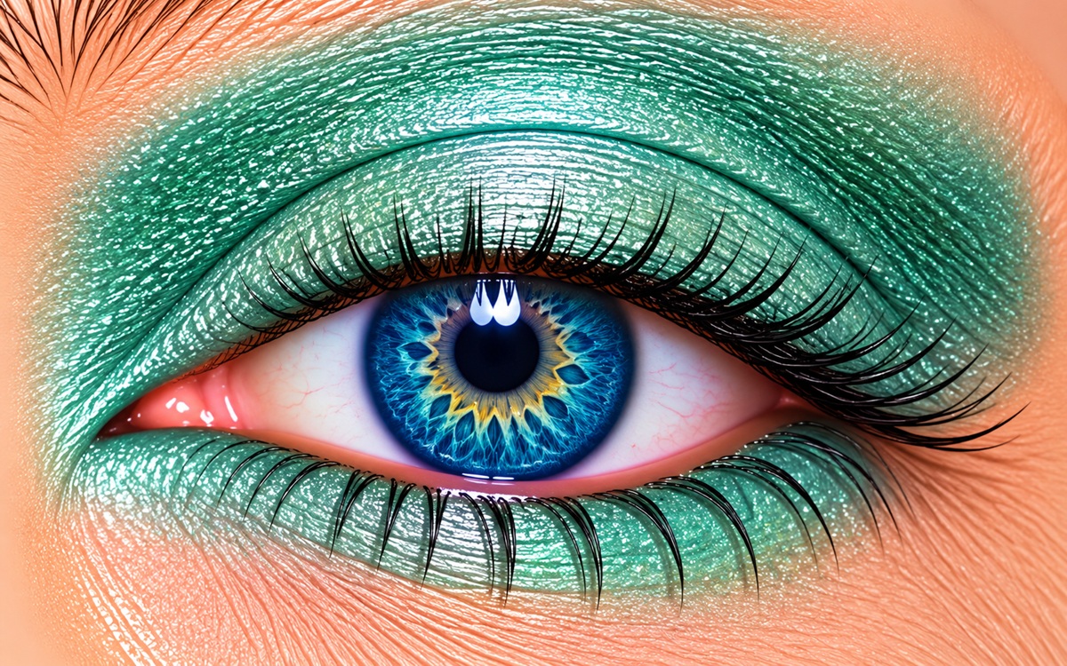 Sea Breeze Shimmer ShadowSense mint green shimmer eye color