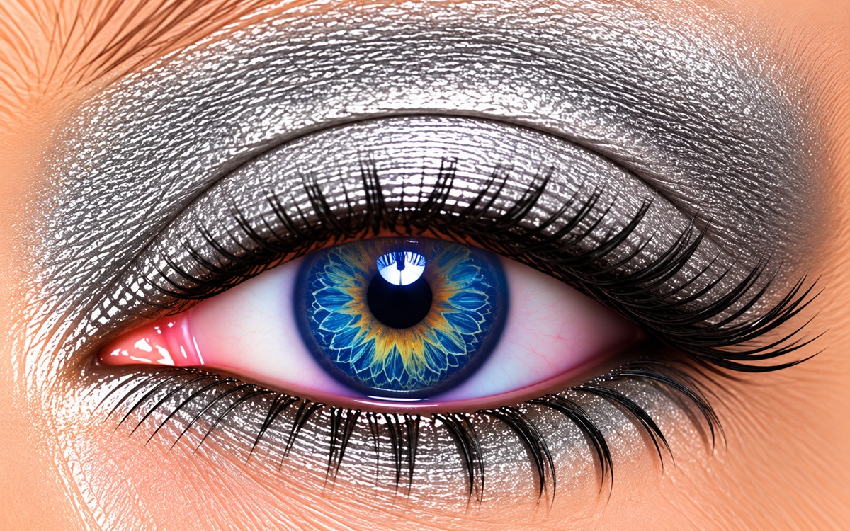 Silver Shimmer ShadowSense iridescent silver eye color