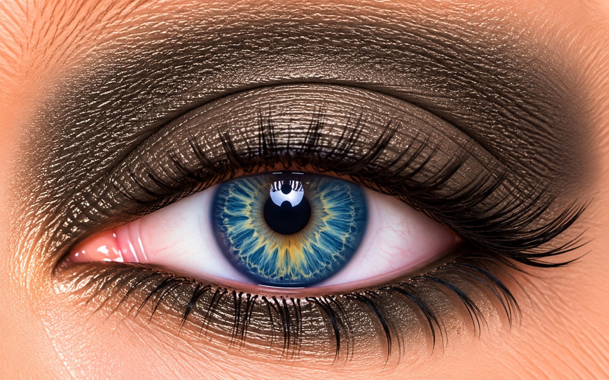 Smoked Topaz Shimmer ShadowSense olive gray shimmer eye color