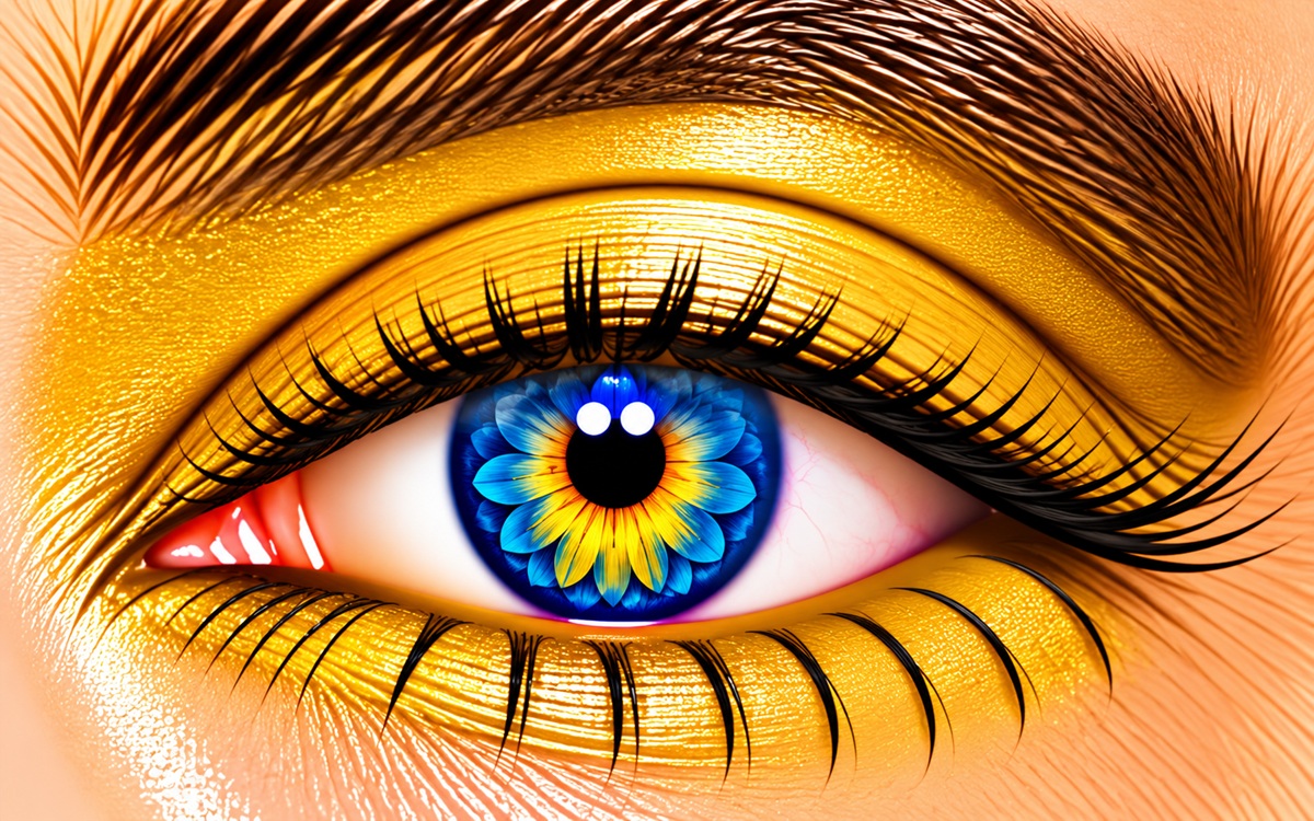 Yellow ShadowSense vibrant yellow matte eye color